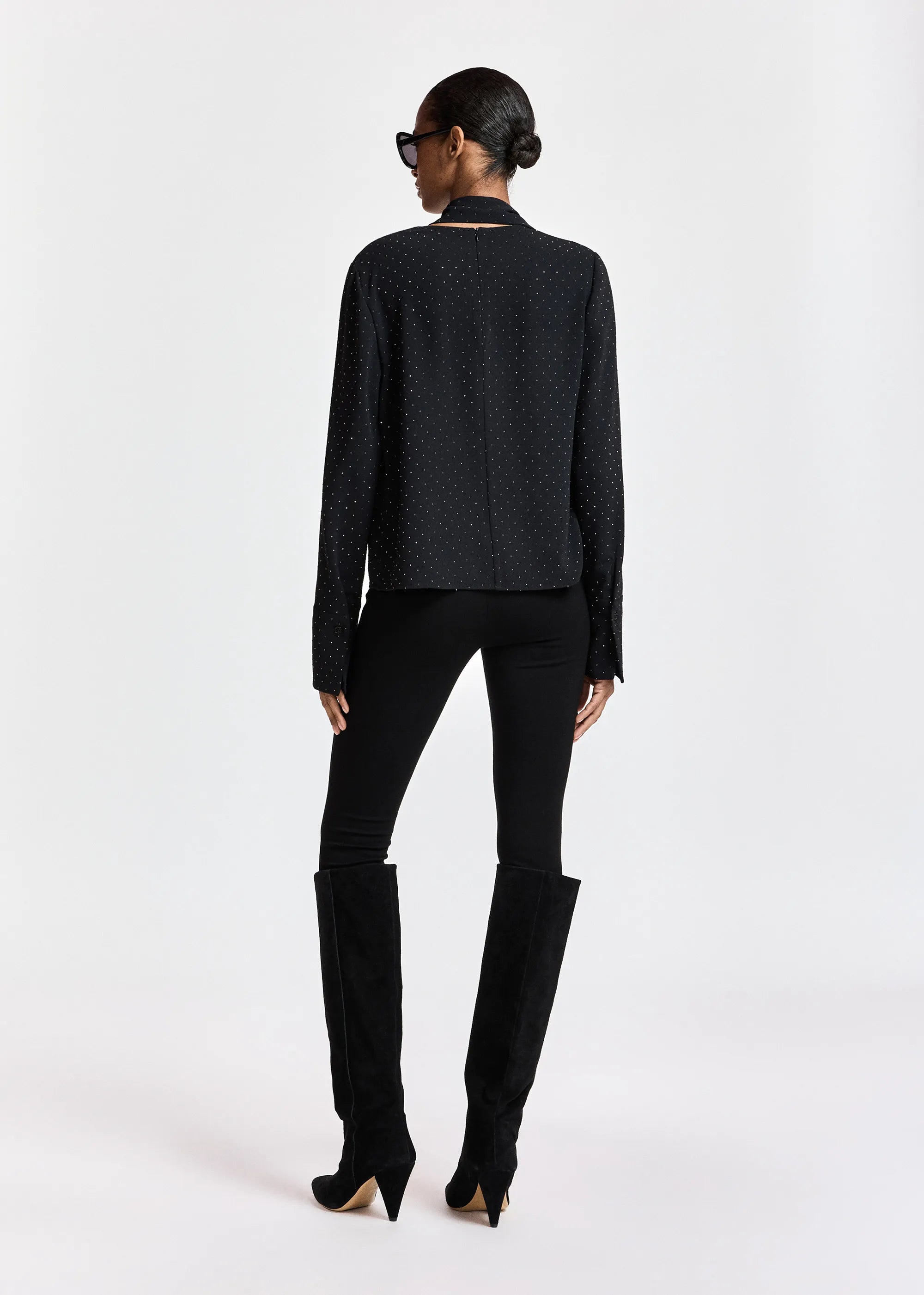 Essentiel Antwerp Kalamchoe Draped Top - Black