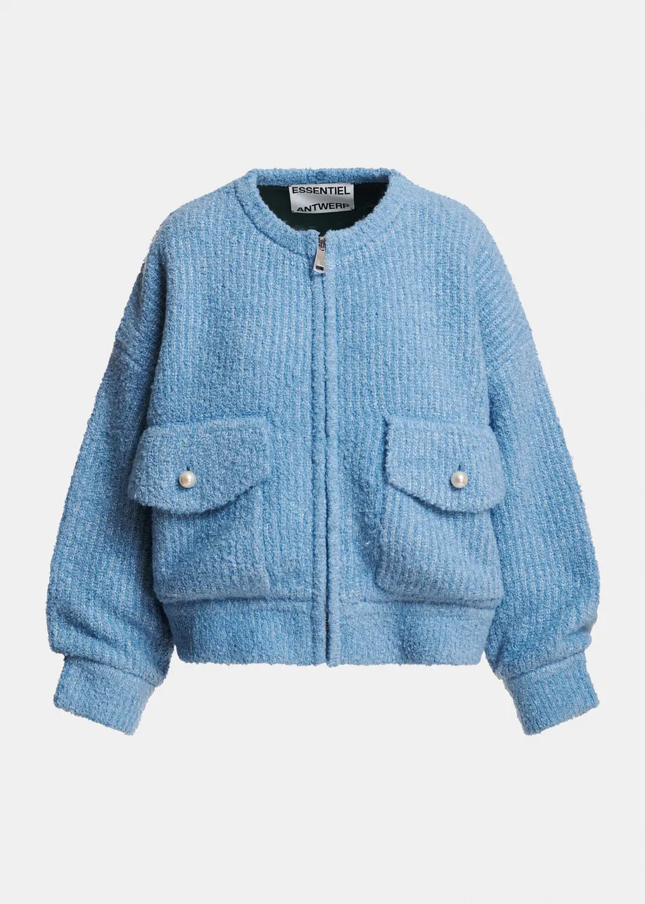 Essentiel Antwerp Kanada Bouclé Bomber Jacket