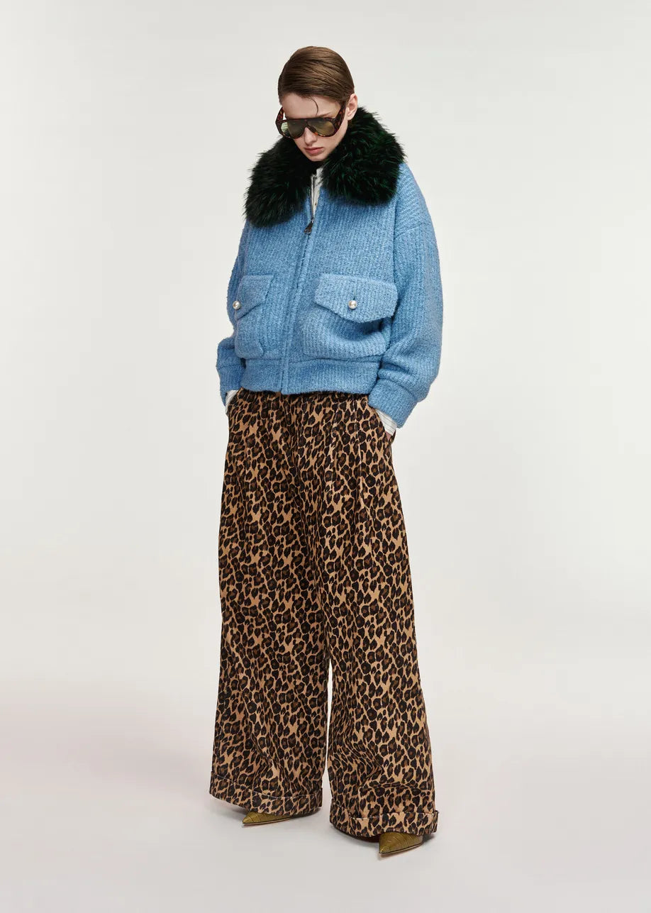 Essentiel Antwerp Kanada Bouclé Bomber Jacket