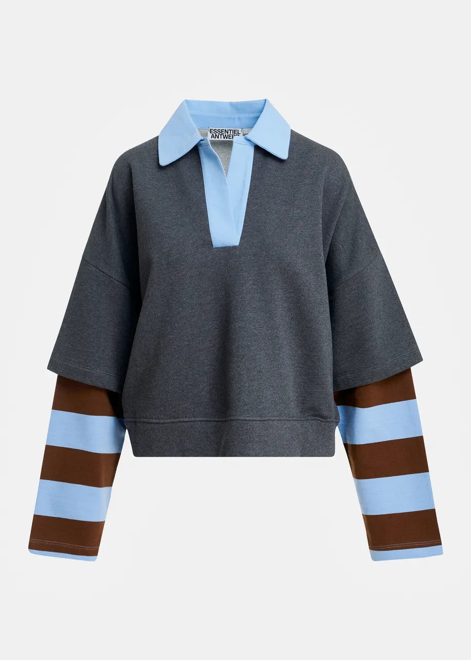 Essentiel Antwerp Kantelou Layered Sweatshirt