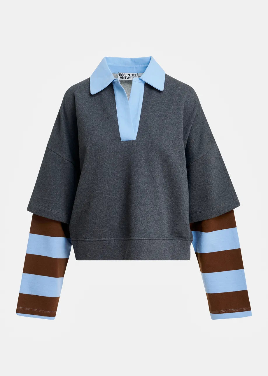 Essentiel Antwerp Kantelou Layered Sweatshirt