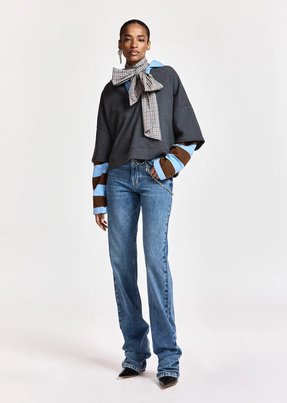 Essentiel Antwerp Kantelou Layered Sweatshirt