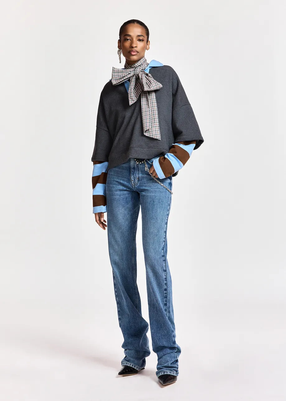 Essentiel Antwerp Kantelou Layered Sweatshirt