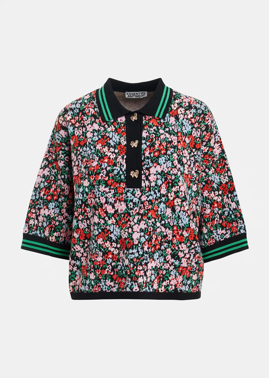 Essentiel Antwerp Kartos Floral Print Polo