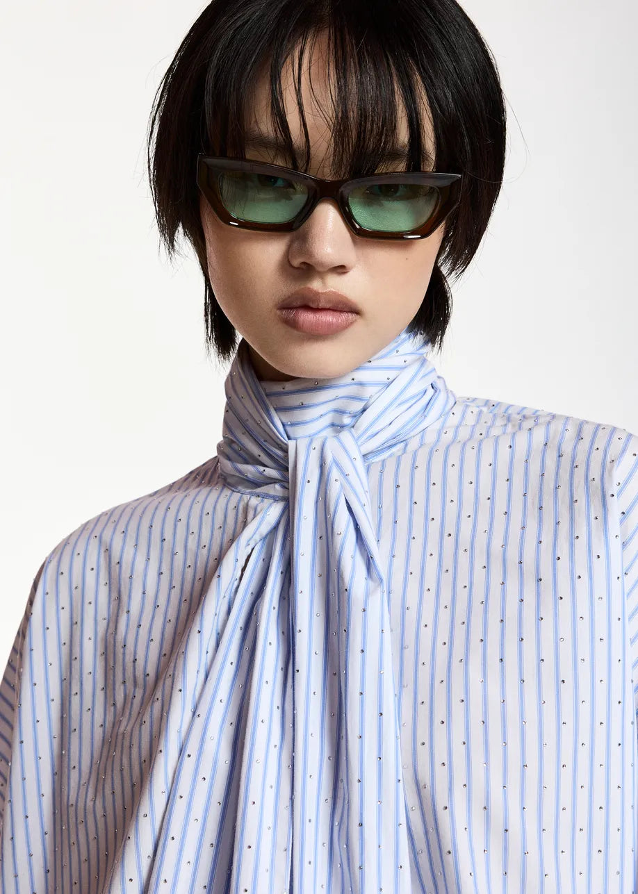 Essentiel Antwerp Kefir Pussy-Bow Top
