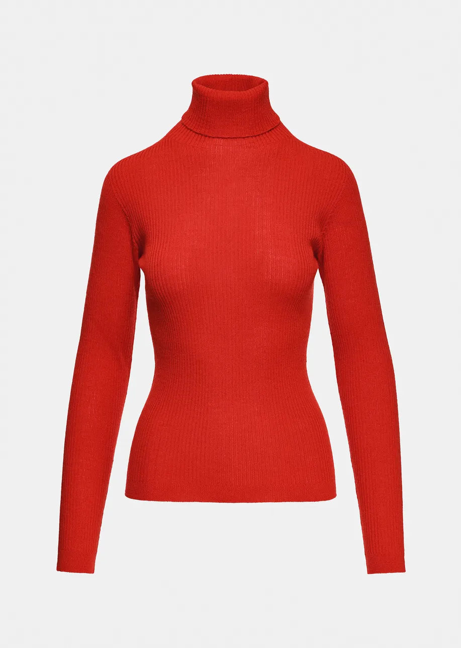 Essentiel Antwerp Kelmuse Turtleneck Sweater - Red
