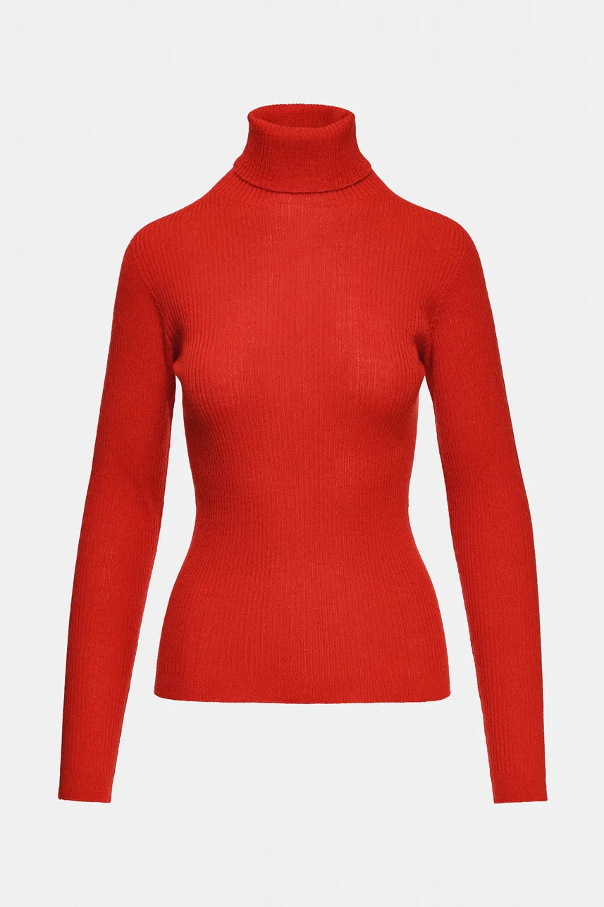 Essentiel Antwerp Kelmuse Turtleneck Sweater - Red