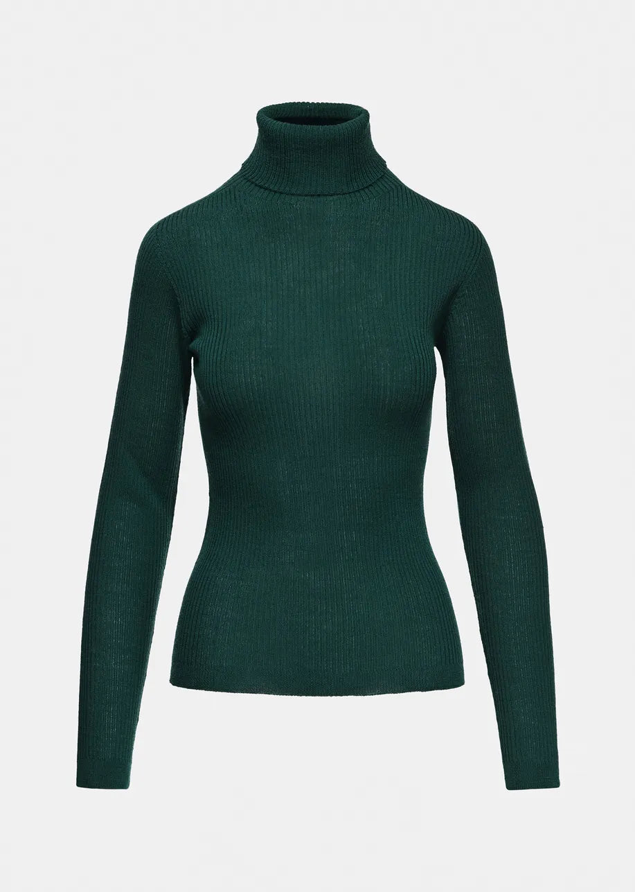 Essentiel Antwerp Kelmuse Turtleneck Sweater - Dark Green