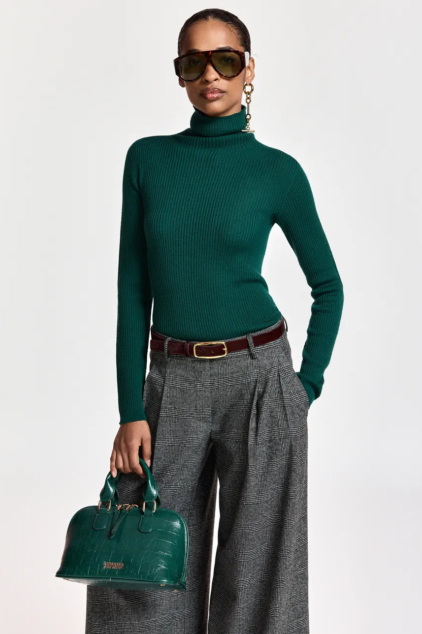 Essentiel Antwerp Kelmuse Turtleneck Sweater - Dark Green