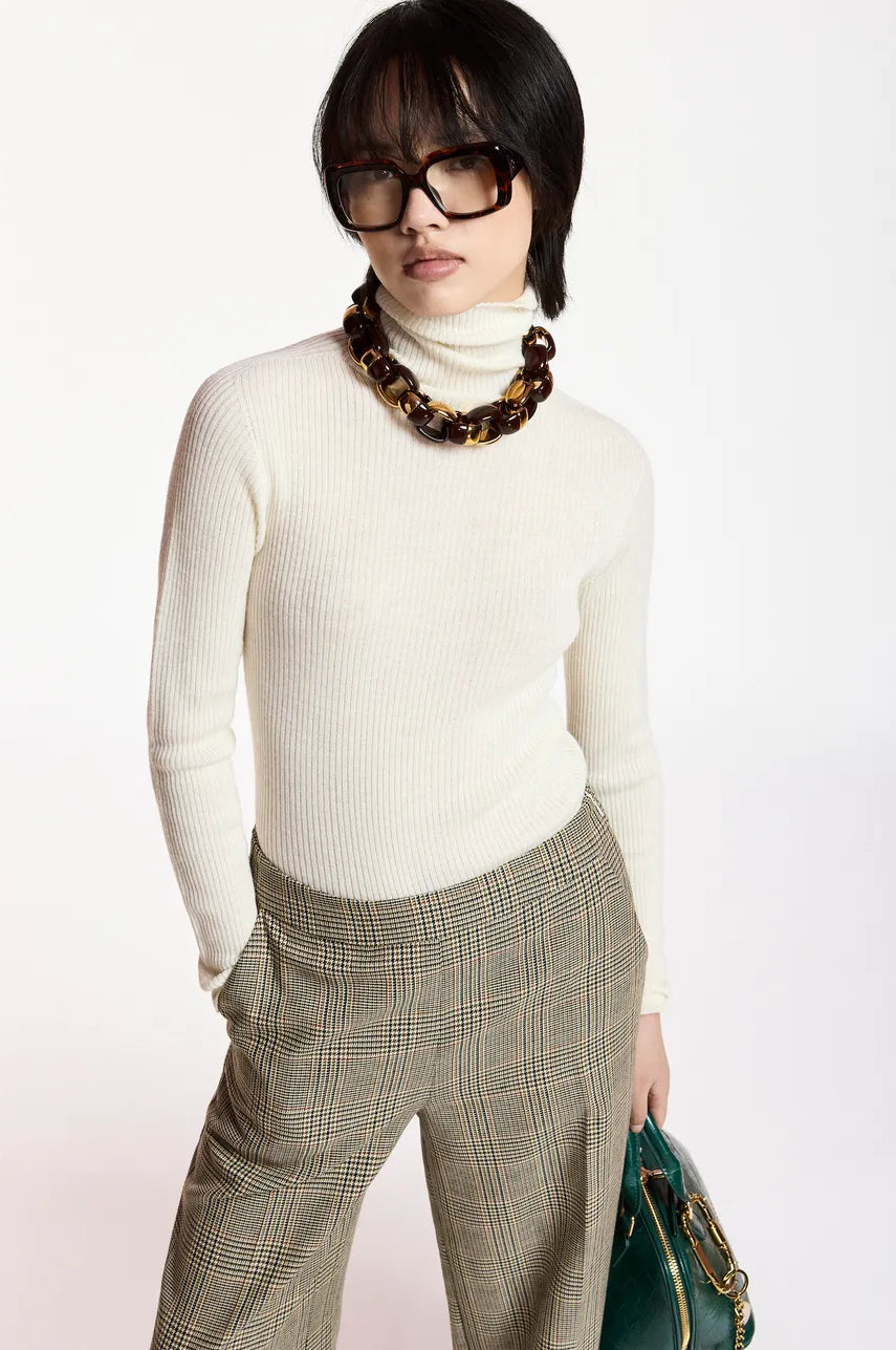 Essentiel Antwerp Kelmuse2 Turtleneck Sweater - Off-White