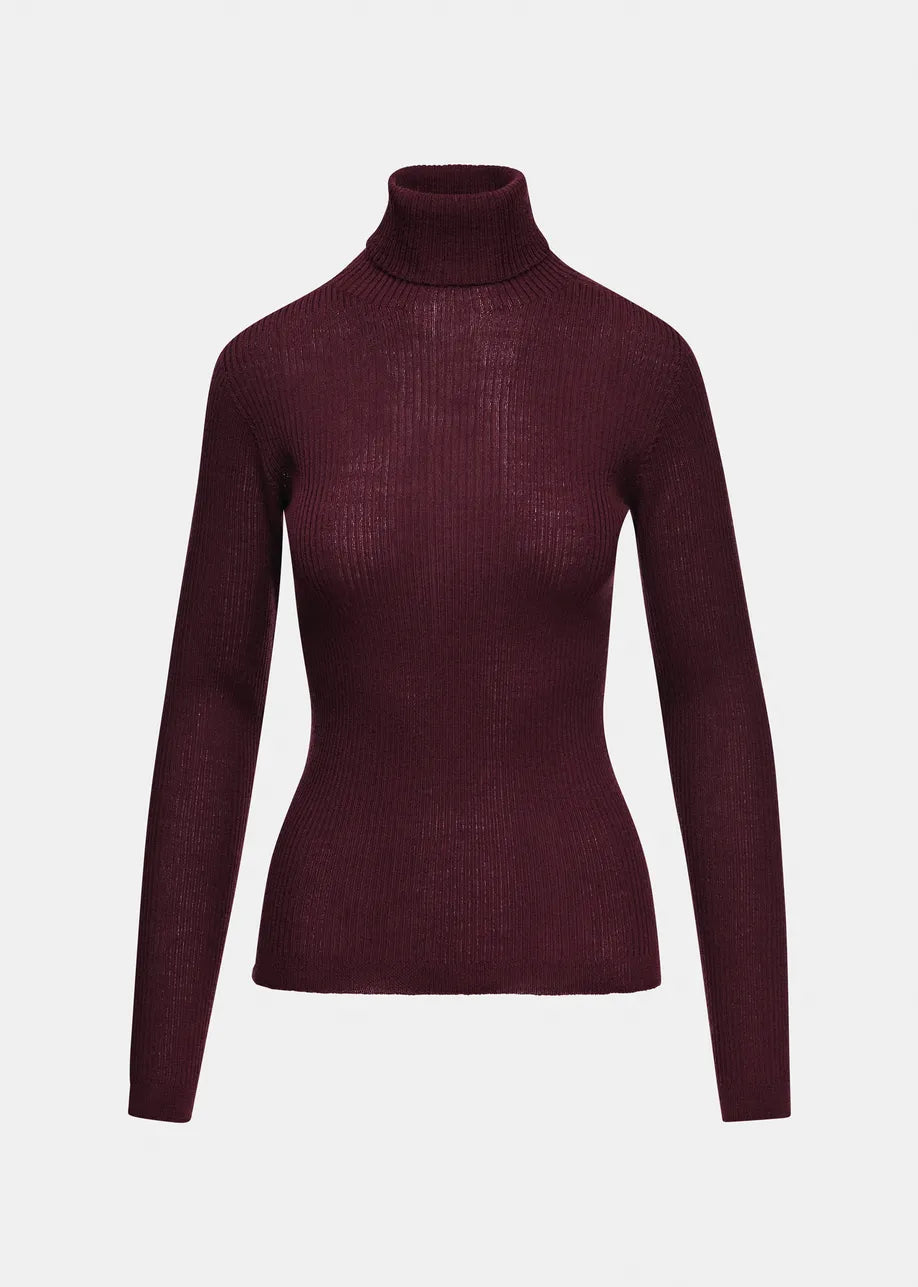 Essentiel Antwerp Kelmuse2 Turtleneck Sweater - Burgundy
