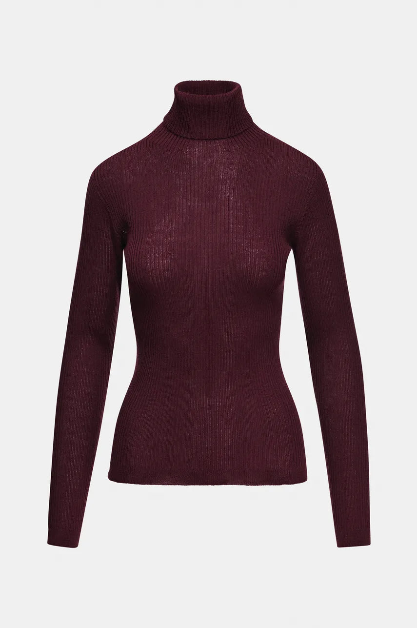 Essentiel Antwerp Kelmuse2 Turtleneck Sweater - Burgundy