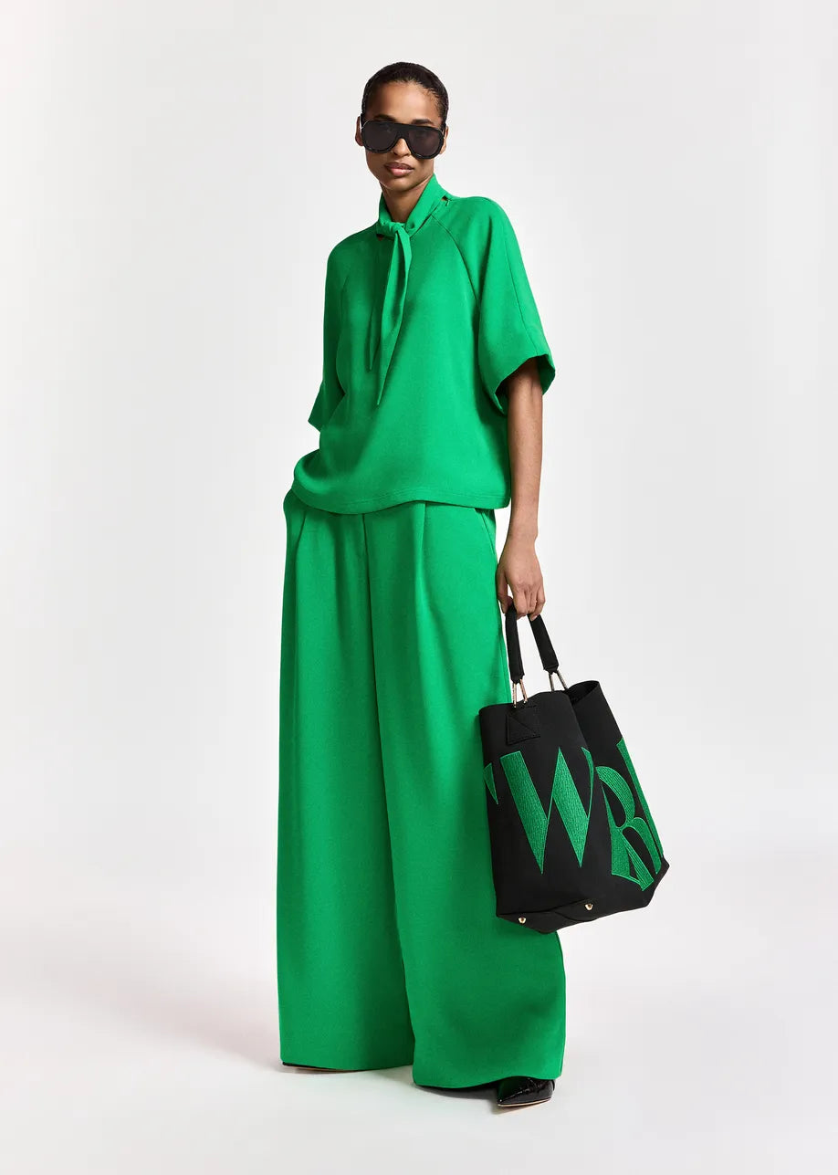 Essentiel Antwerp Kelsea Wide-Leg Pants - Green