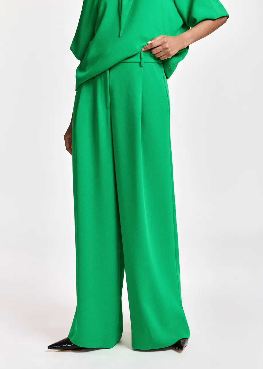 Essentiel Antwerp Kelsea Wide-Leg Pants - Green