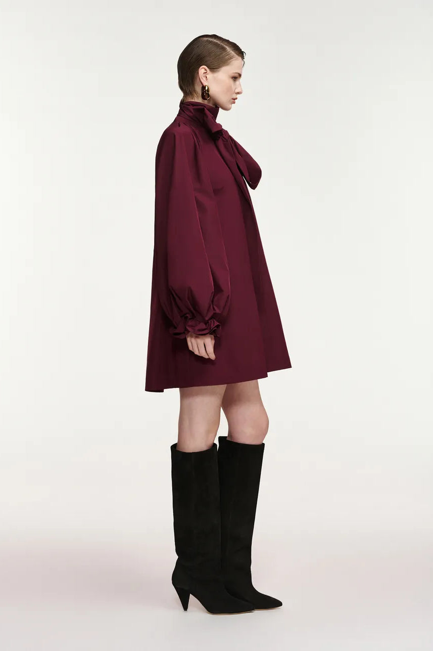 Essentiel Antwerp Khai Mini Dress - Burgundy