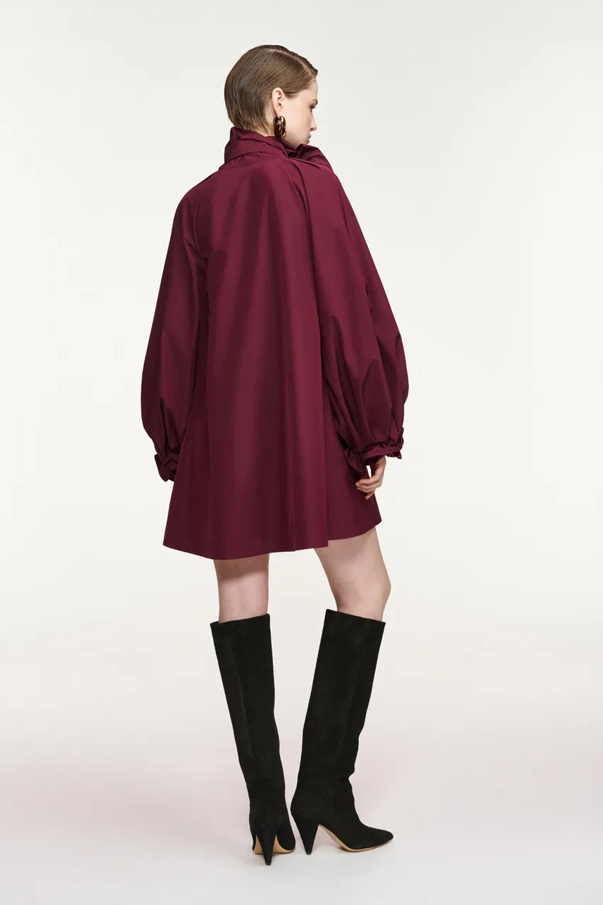 Essentiel Antwerp Khai Mini Dress - Burgundy