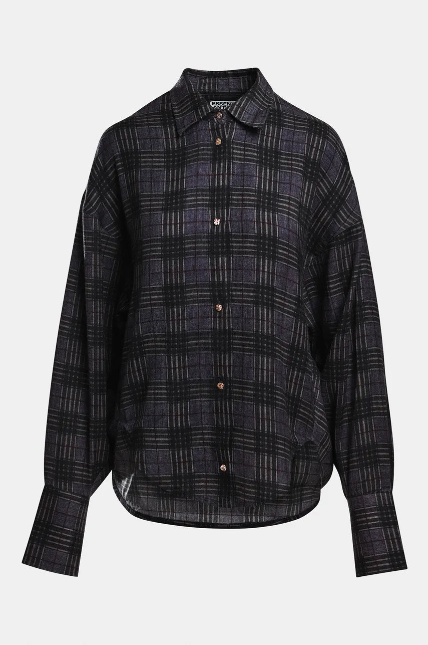 Essentiel Antwerp Kiss Checked Shirt with Scarf
