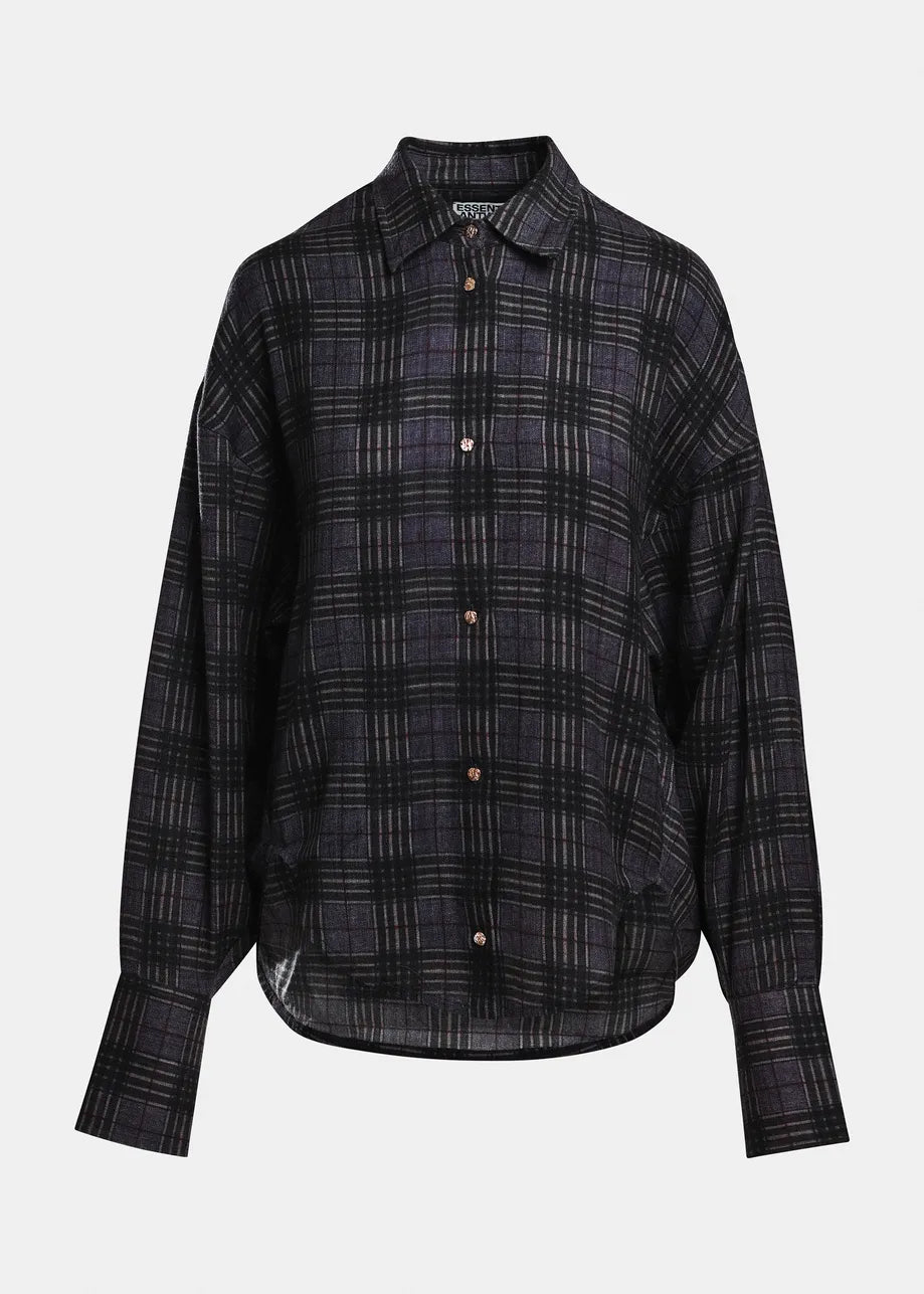 Essentiel Antwerp Kiss Checked Shirt with Scarf