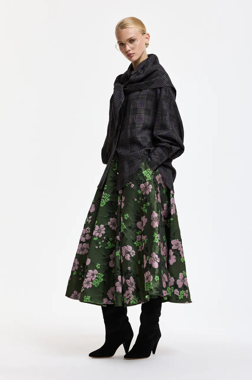 Essentiel Antwerp Kiss Checked Shirt with Scarf