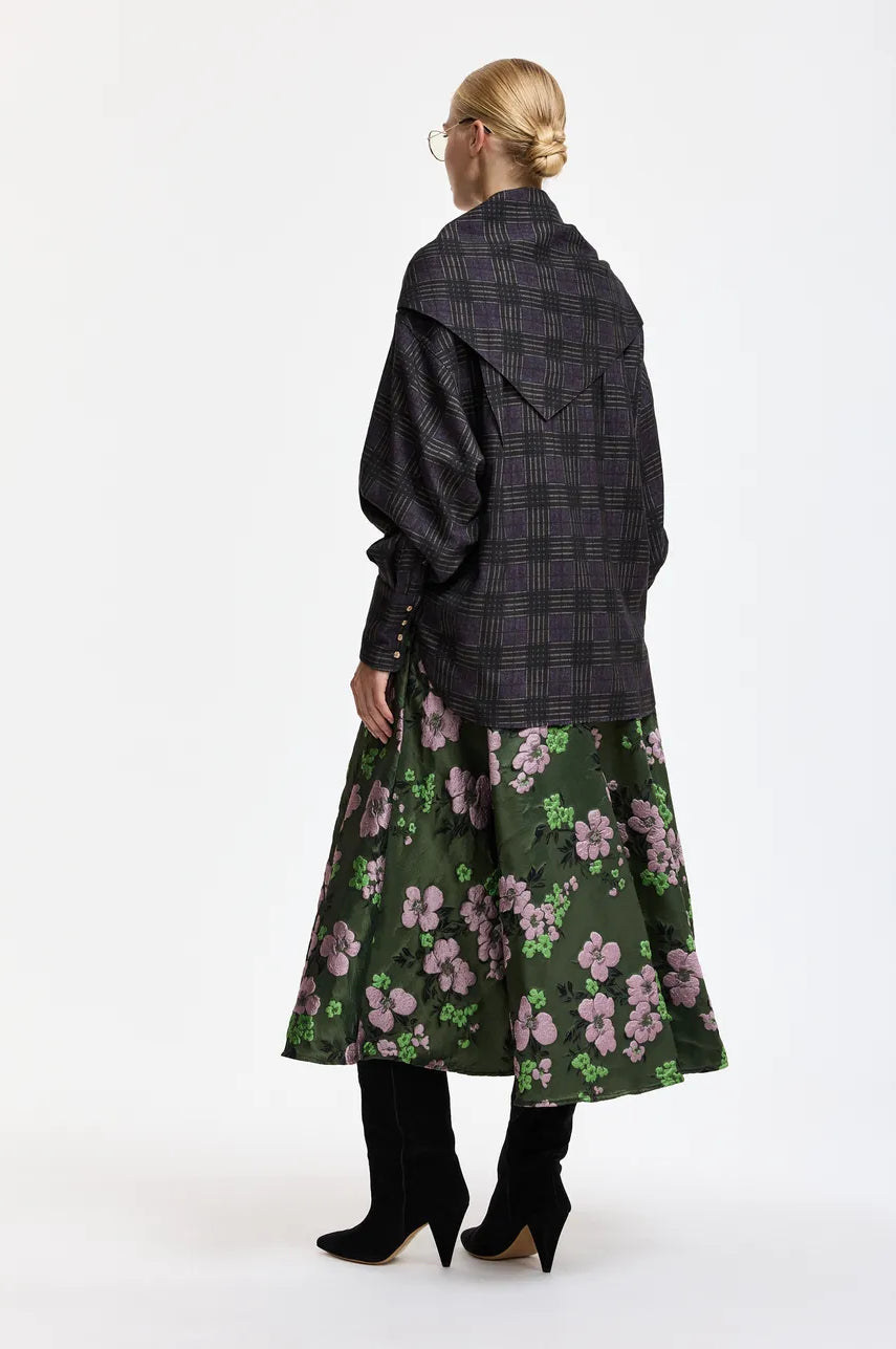 Essentiel Antwerp Kiss Checked Shirt with Scarf