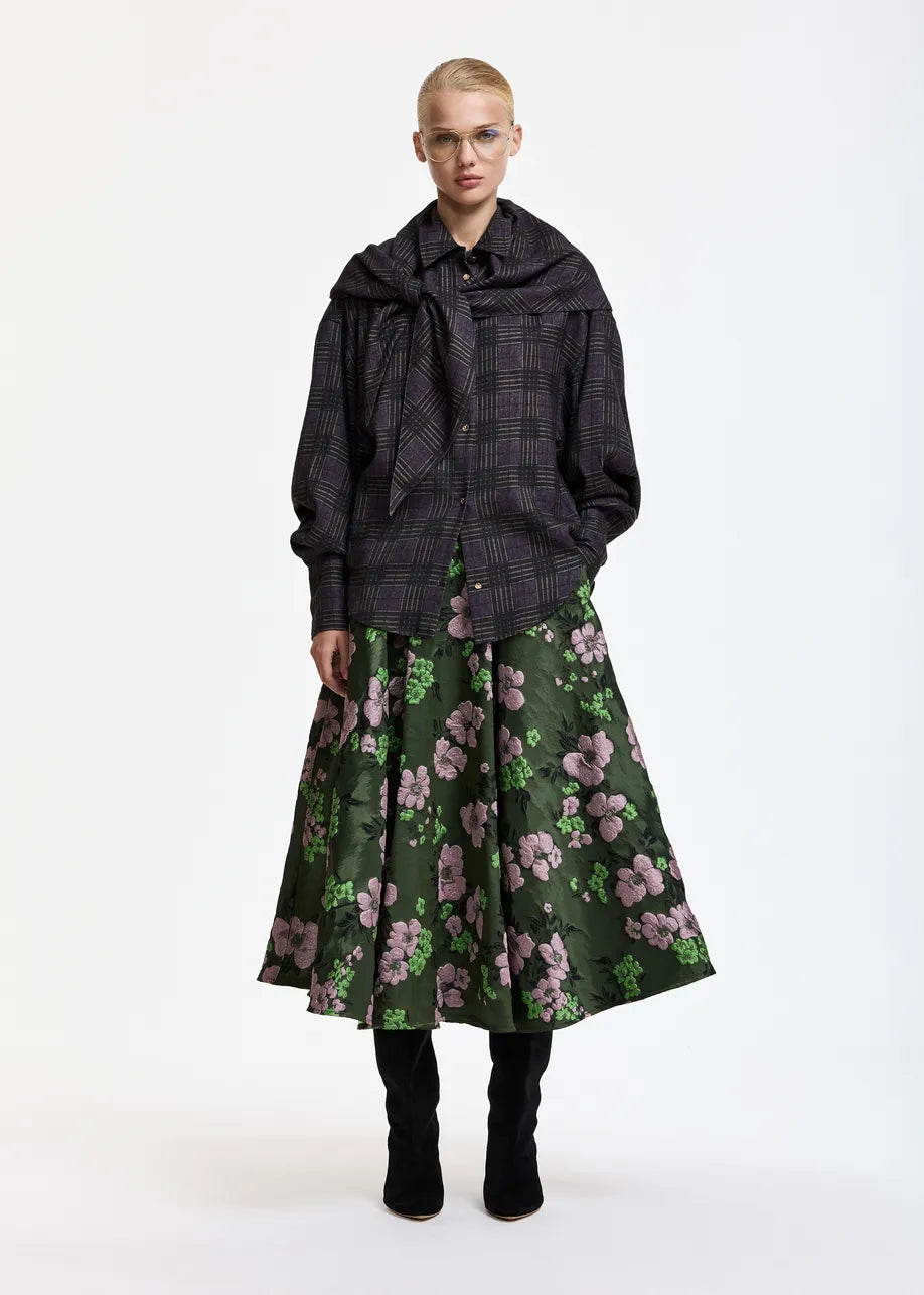 Essentiel Antwerp Kiss Checked Shirt with Scarf