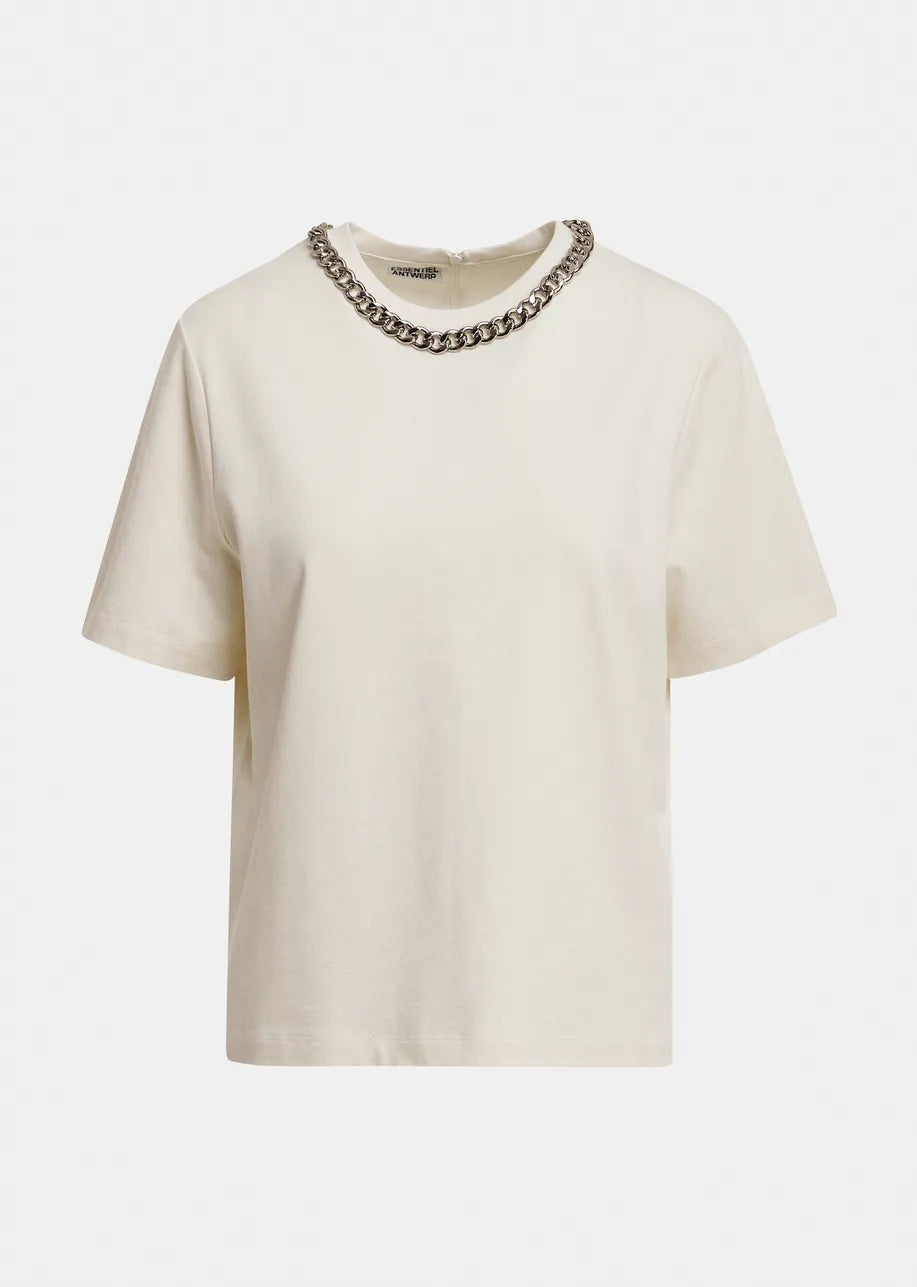 Essentiel Antwerp Klaim Chain T-shirt - Off-White