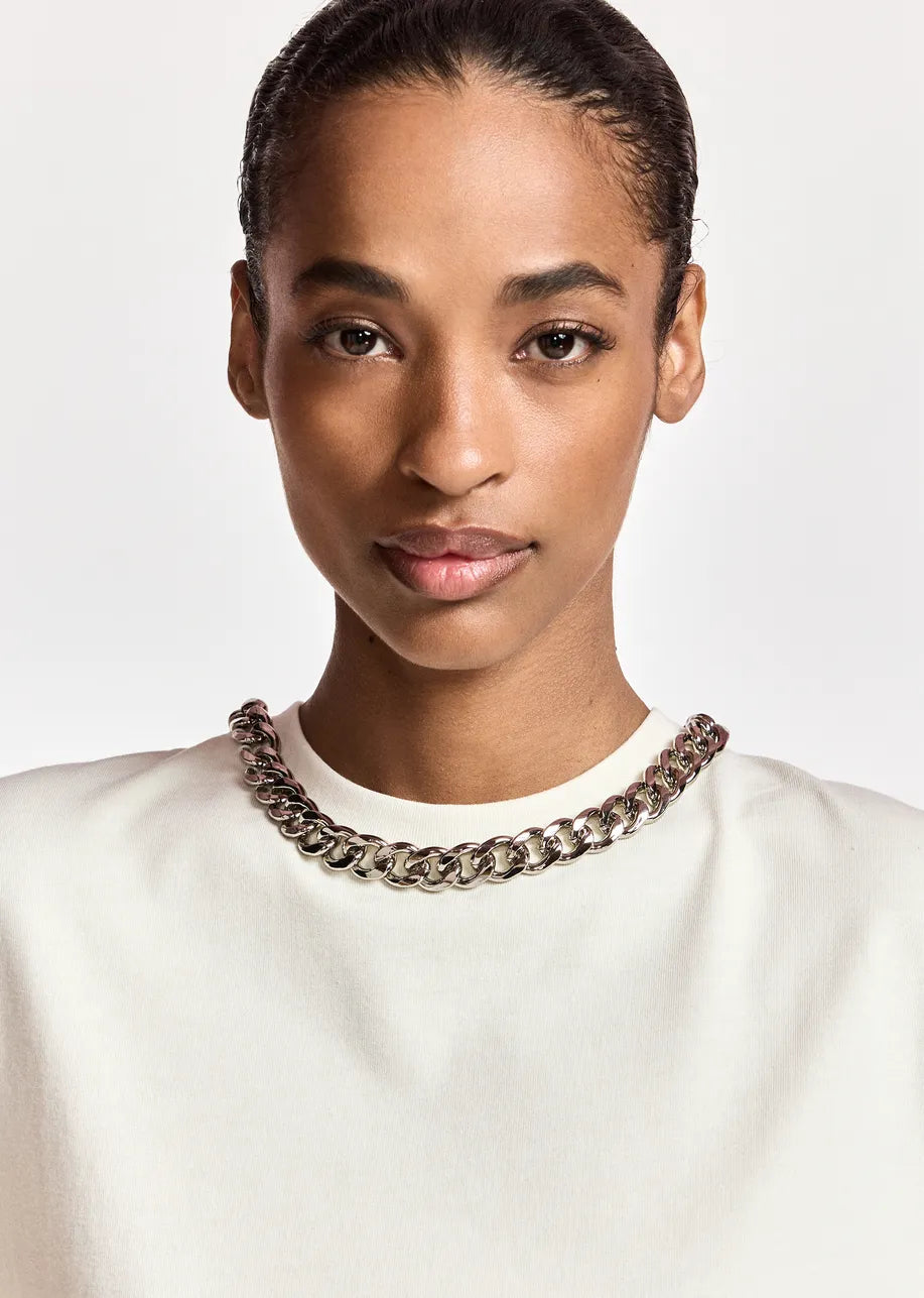 Essentiel Antwerp Klaim Chain T-shirt - Off-White