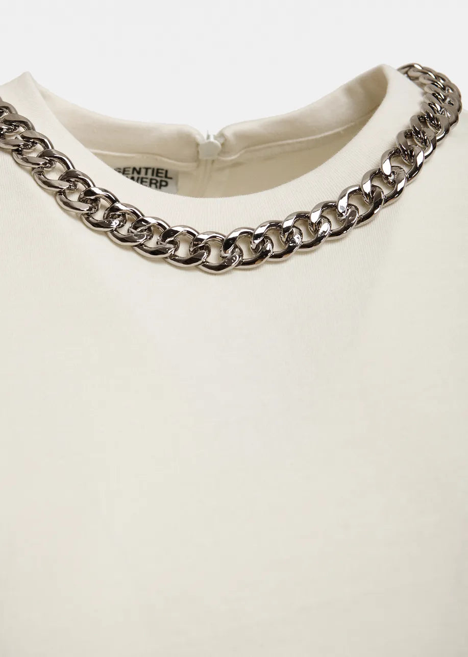 Essentiel Antwerp Klaim Chain T-shirt - Off-White