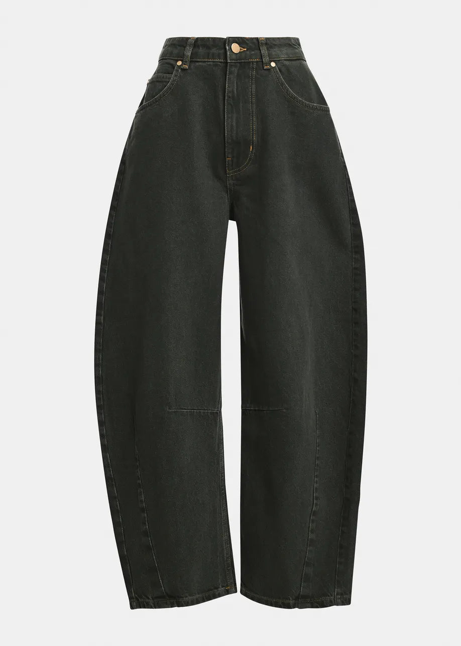 Essentiel Antwerp Kokos Barrel-Leg Jeans - Dark Green