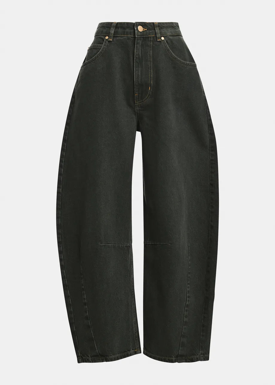Essentiel Antwerp Kokos Barrel-Leg Jeans - Dark Green