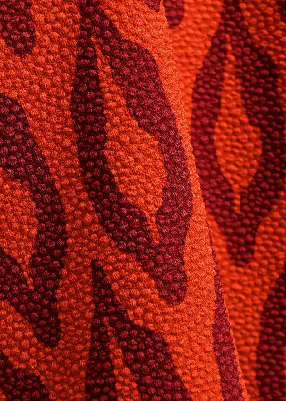 Essentiel Antwerp Kolorful Top - Orange/Burgundy