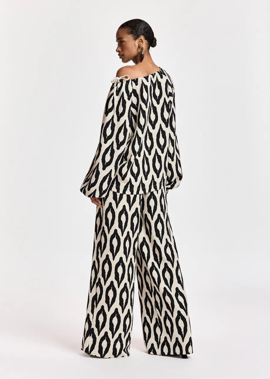 Essentiel Antwerp Kolorful Top - Black / Off-White