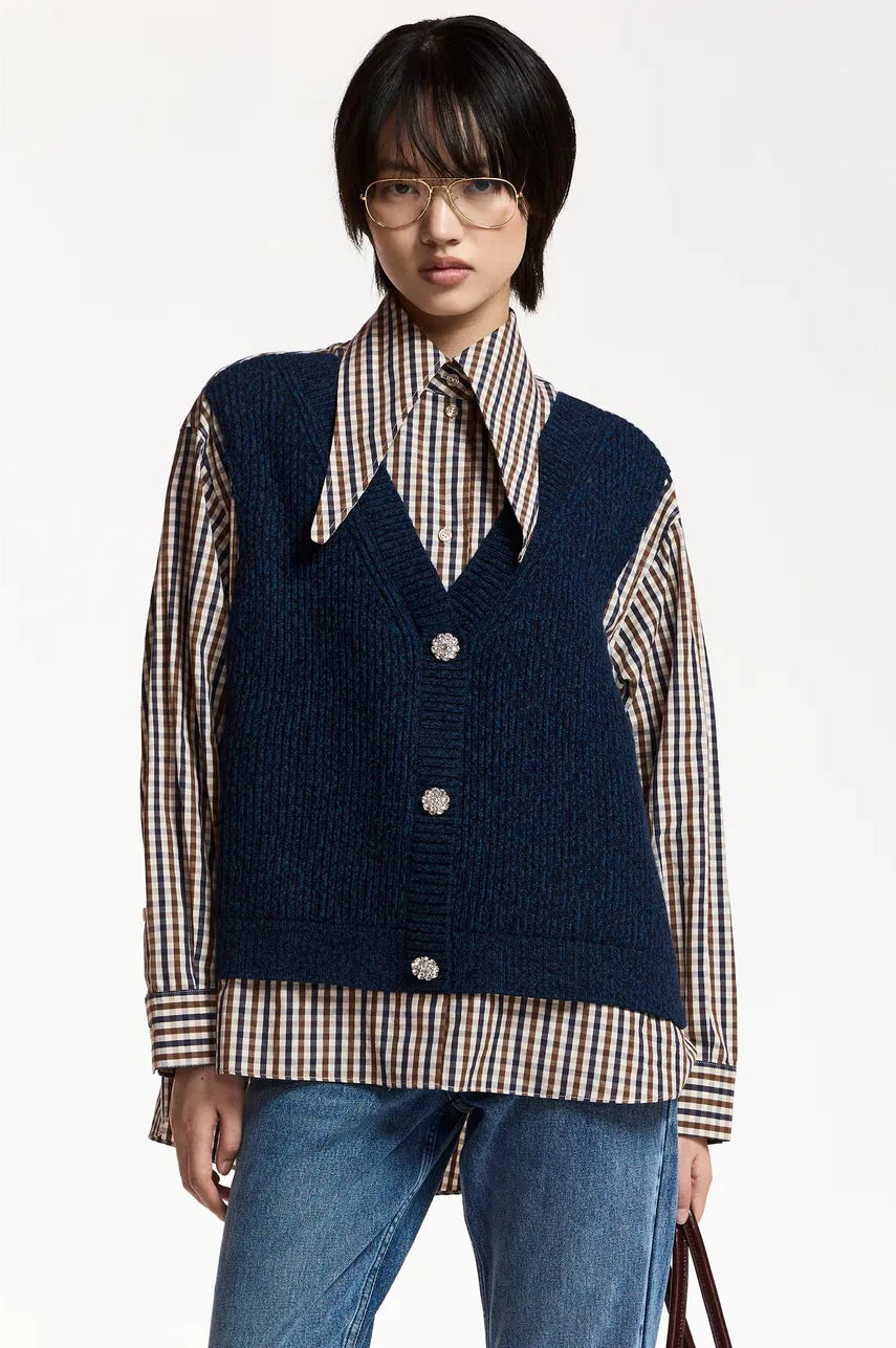 Essentiel Antwerp Kute Layered Vest Shirt