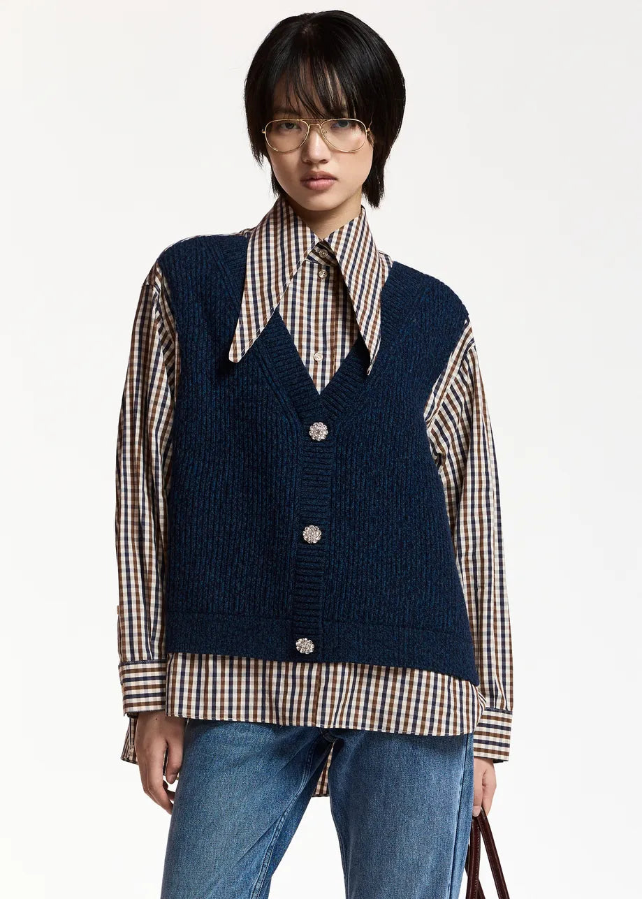 Essentiel Antwerp Kute Layered Vest Shirt