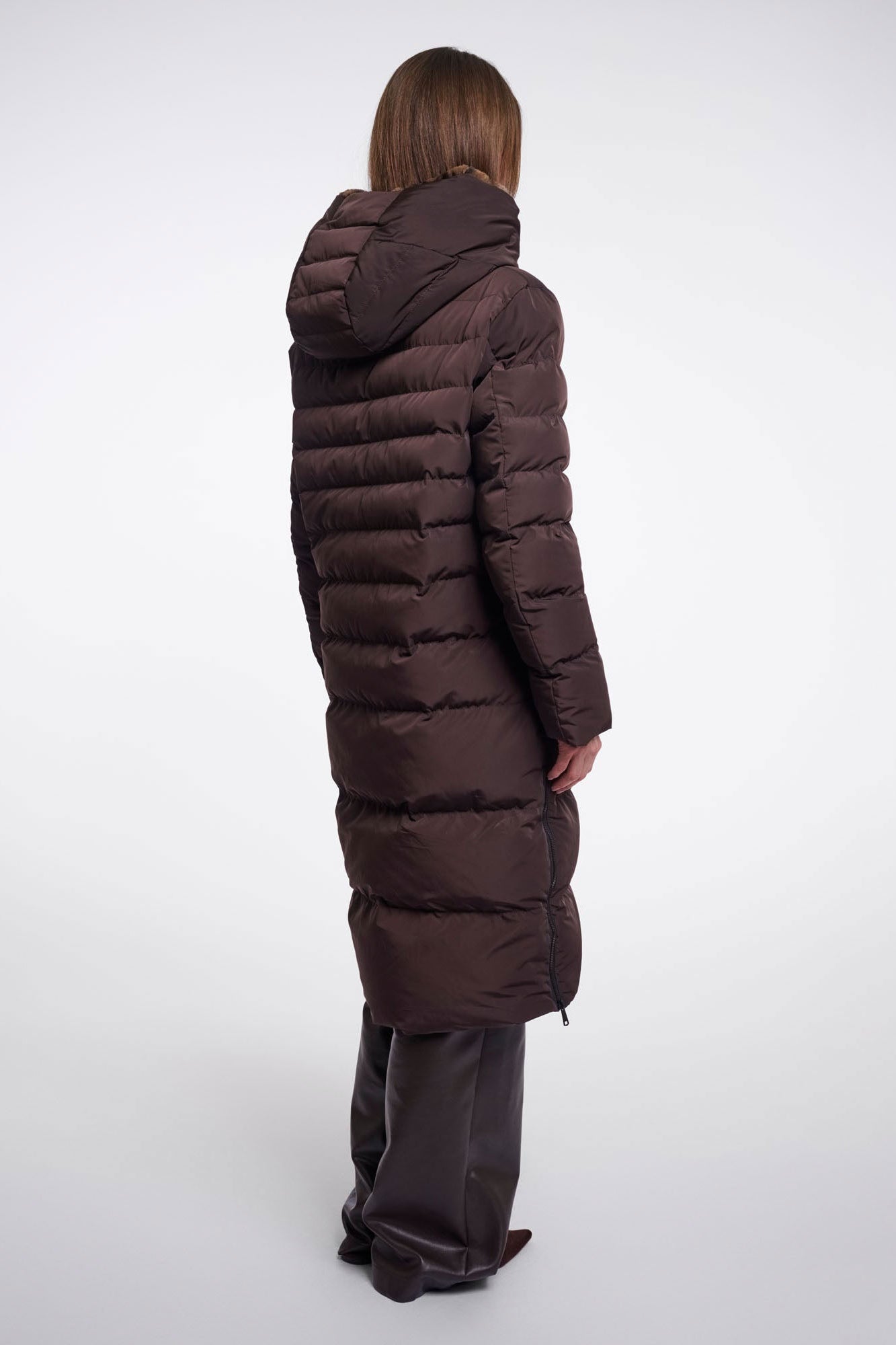 Rino & Pelle Keila Faux Fur Coat - Peated Brown Leopard