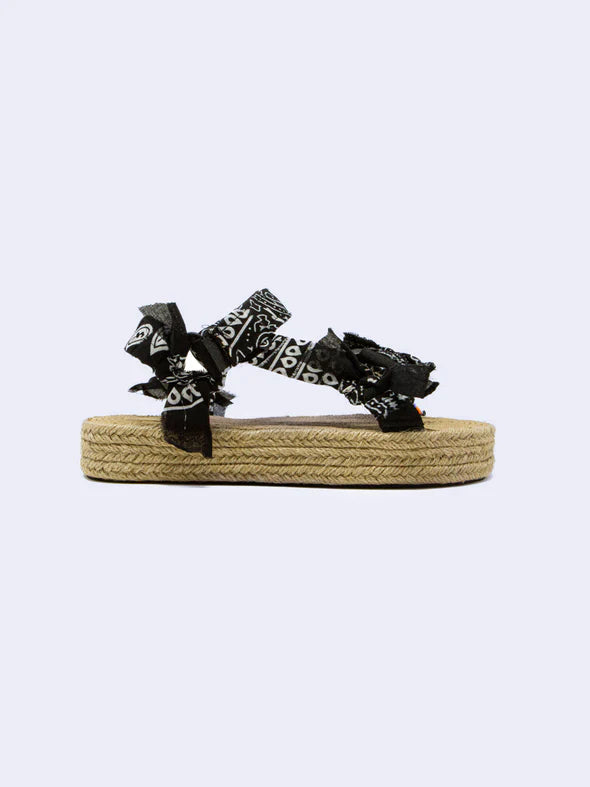 Arizona Love - Trekky Raffia Bandana Black