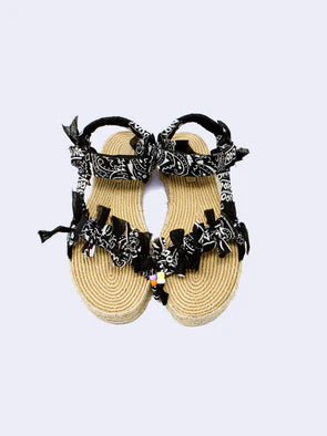Arizona Love - Trekky Raffia Bandana Black