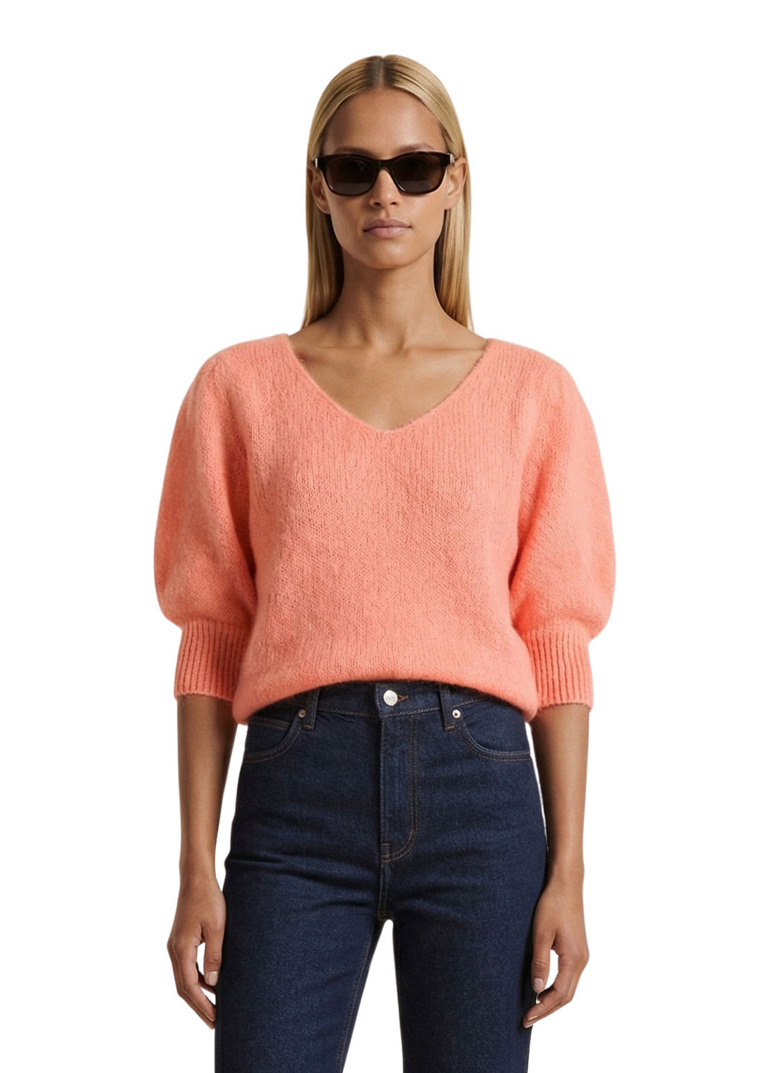 American Dreams Koa Alpaca Pullover - Salmon
