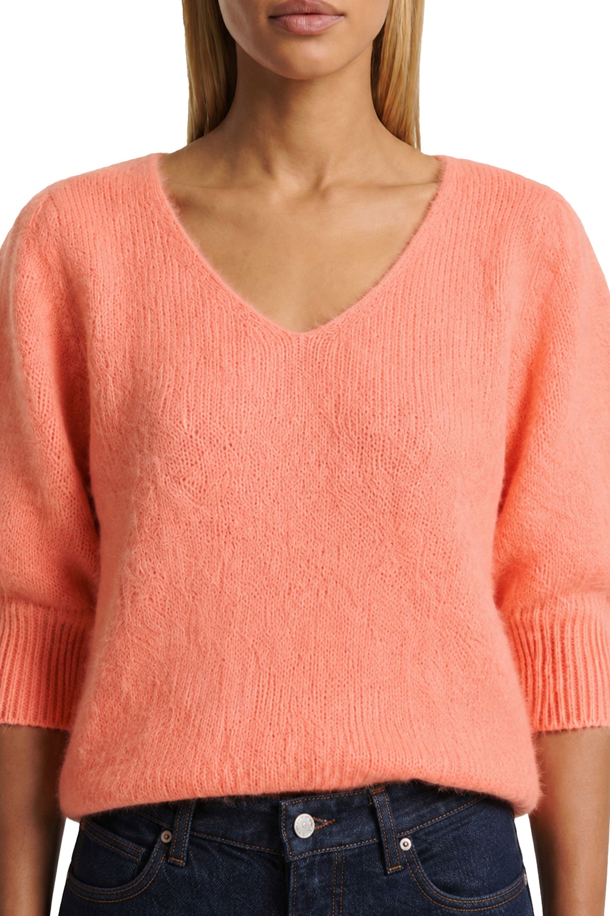 American Dreams Koa Alpaca Pullover - Salmon