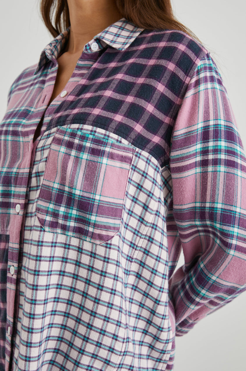 Rails - Lakin Blouse - Rose Agave Mixed Plaid