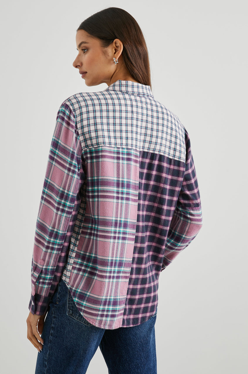 Rails - Lakin Blouse - Rose Agave Mixed Plaid