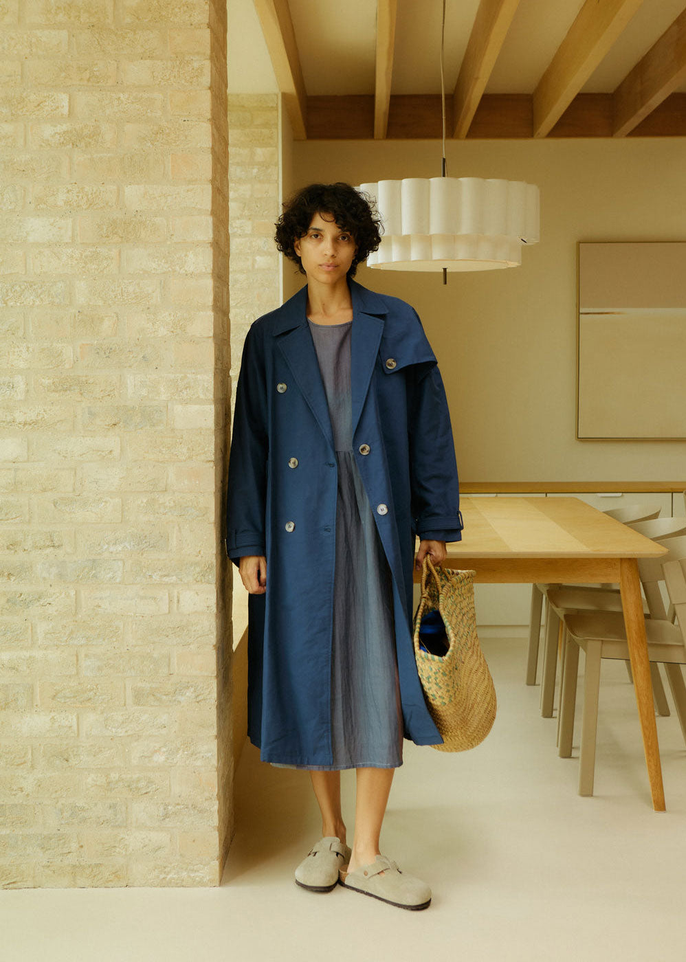 L.F.Markey Joffe Trench - Navy