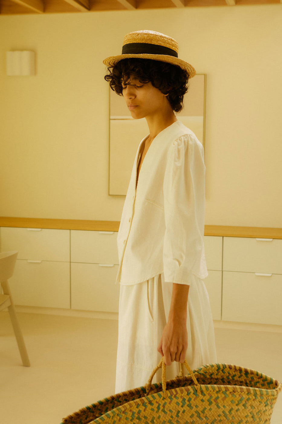L.F.Markey Emile Skirt - Ecru