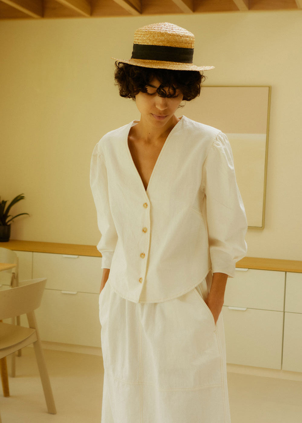 L.F.Markey Lowry Top - Ecru