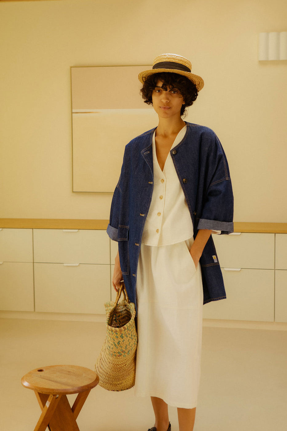 L.F.Markey Emile Skirt - Ecru
