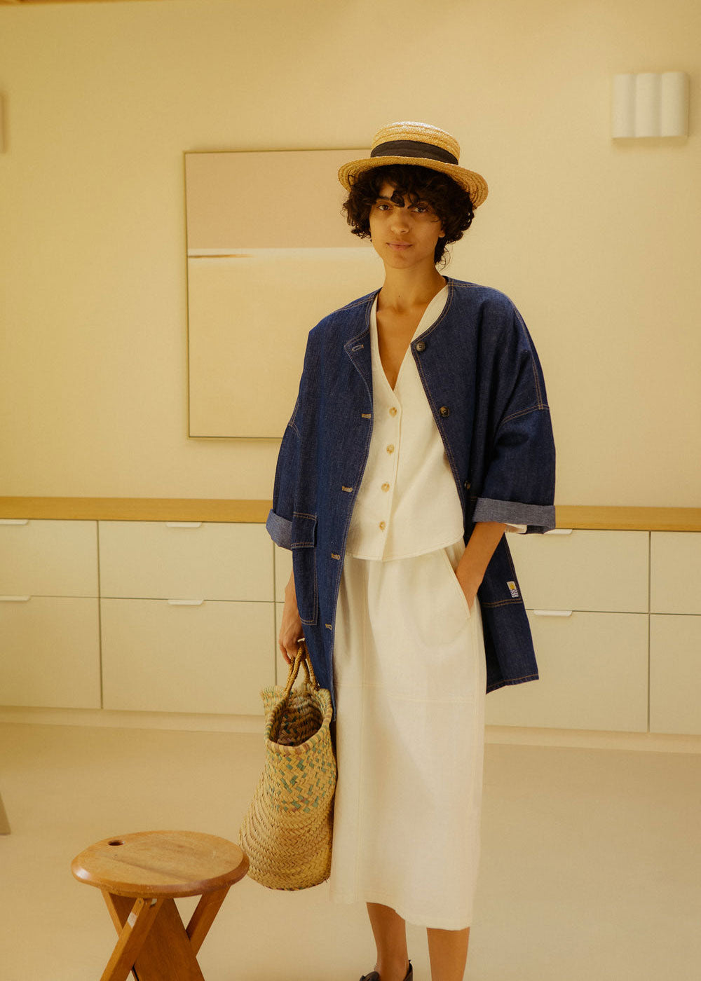 L.F.Markey Emile Skirt - Ecru