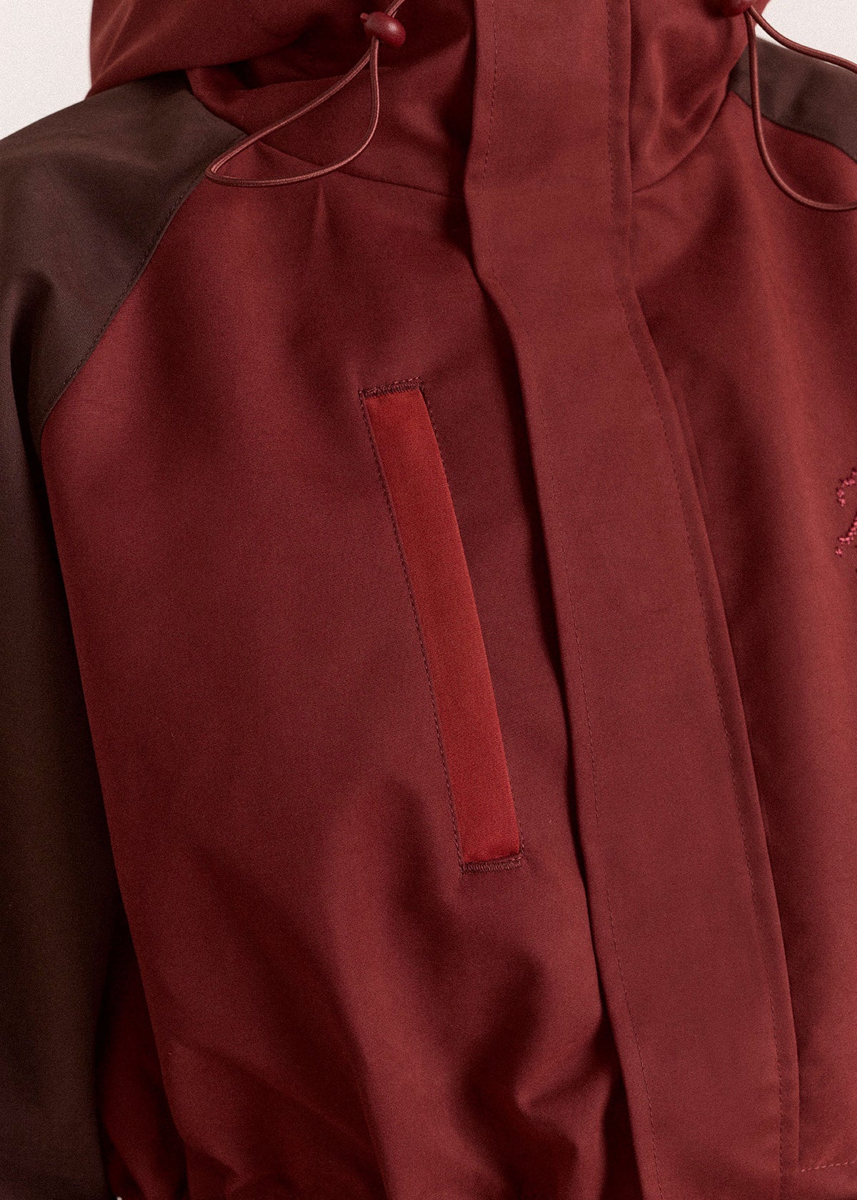 Damson Madder Liu Shower Proof Raincoat - Burgundy