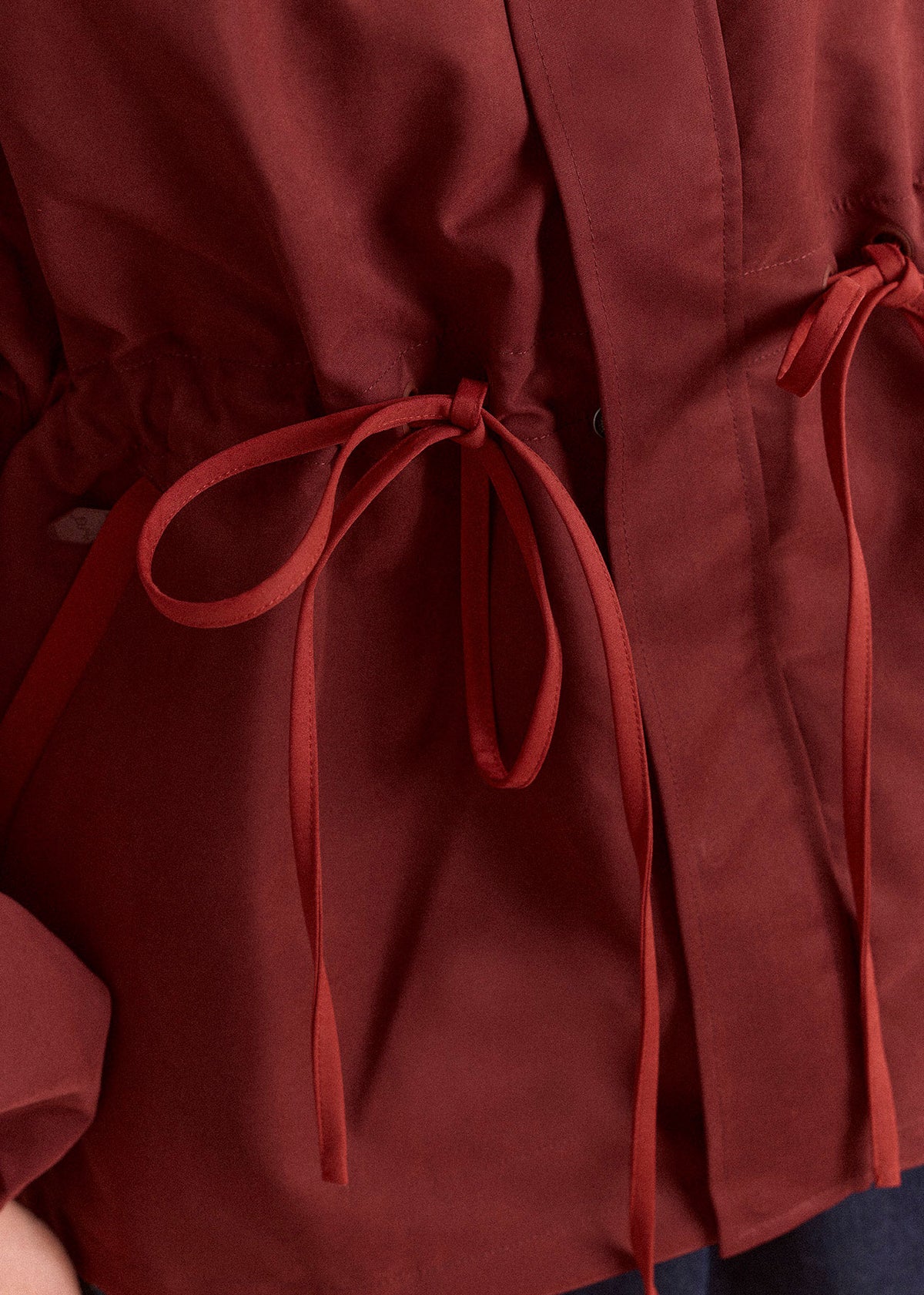 Damson Madder Liu Shower Proof Raincoat - Burgundy