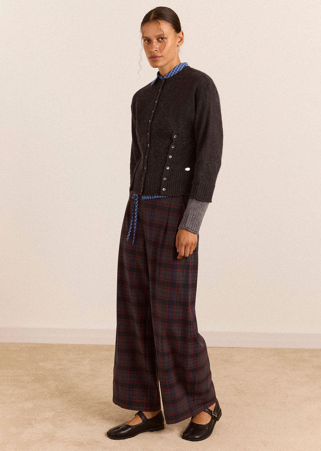 Damson Madder Haisley Trouser - Sirius Check