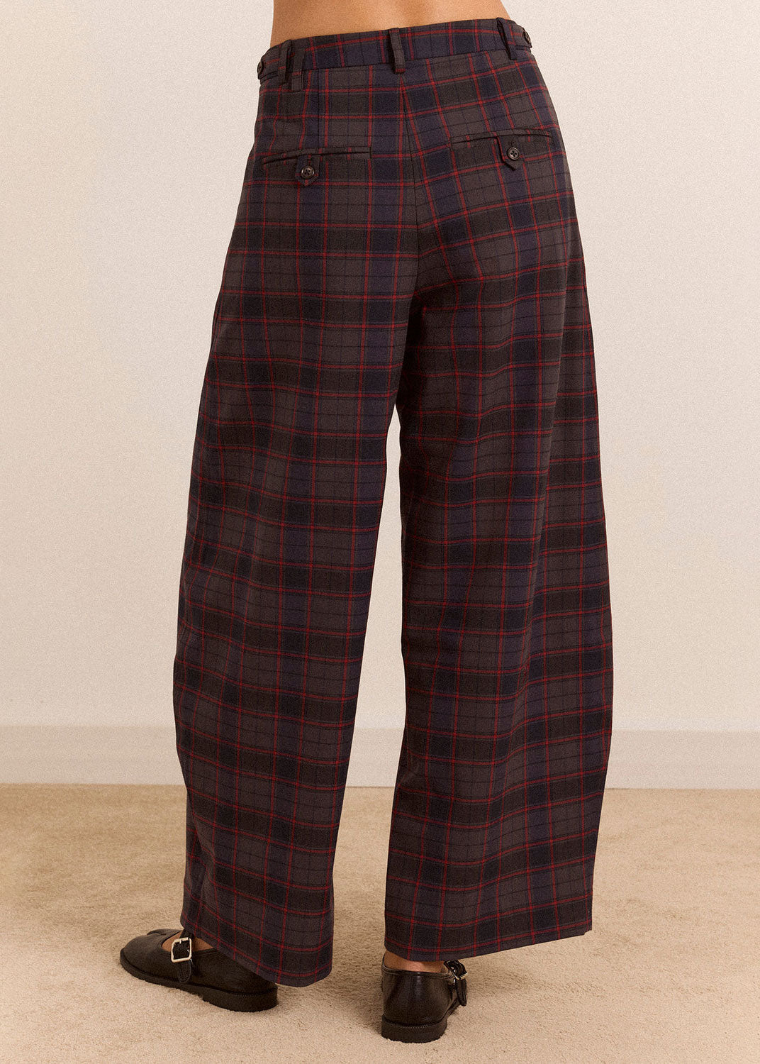 Damson Madder Haisley Trouser - Sirius Check